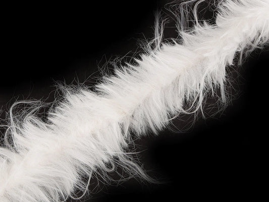 Attēls ar Dekoratīvā spalvu lenta ar garu pūku, 6 cm – pieejams internetā Šarlotes audumi