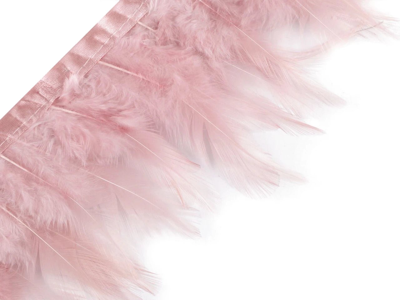 Image of decorative feather trim, feather length 7–12 cm – available at Charlotte's Fabrics