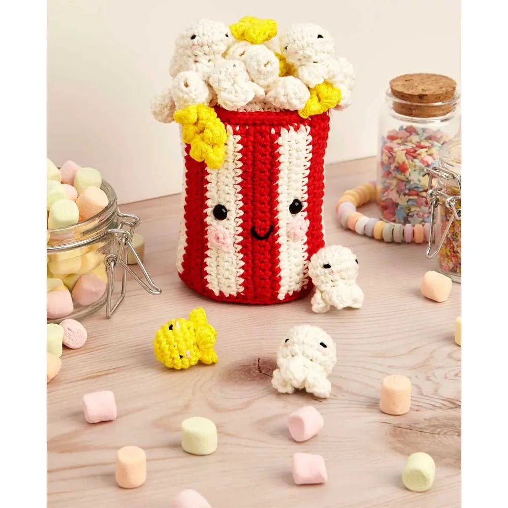 Image of DMC Amigurumi kit "Pop-The-Corn" – popcorn box – available at Šarlotes audumi
