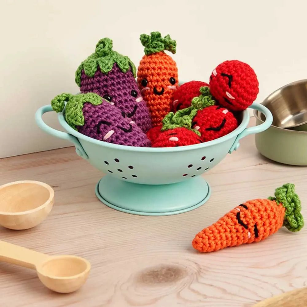 Image of DMC Amigurumi "Veggie" set – vegetable collection – available at Charlotte's Fabrics