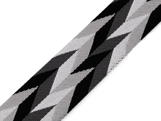 Attēls ar Dubultā austā lente (webbing) 50 mm – izturīga, dekoratīva un daudzpusīga – pieejams Šarlotes audumi