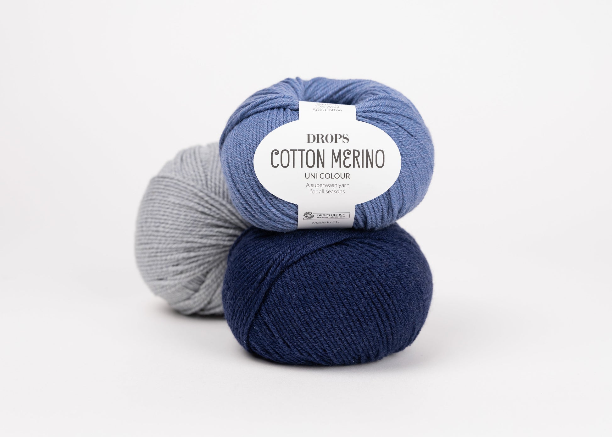 Attēls ar Dzija DROPS Cotton Merino – 50 g / 110 m – pieejams Šarlotes audumi
