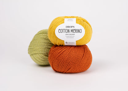 Image de fil DROPS Cotton Merino – 50 g / 110 m – disponible chez Šarlotes audumi