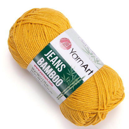 Yarn Art Jeans Bamboo yarn - honey yellow 150 m 50g #107
