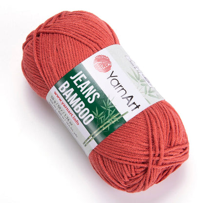 Dzija Yarn Art Jeans Bamboo - terracotta 150 m 50g #142