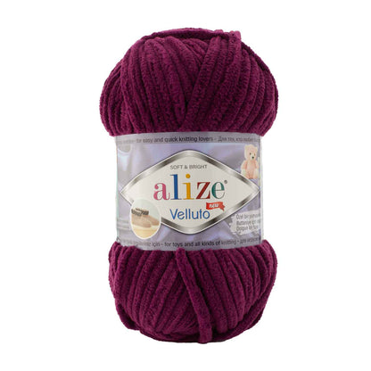 Image of Alize Velluto yarn - 100g / 68m – available at Šarlotes audumi