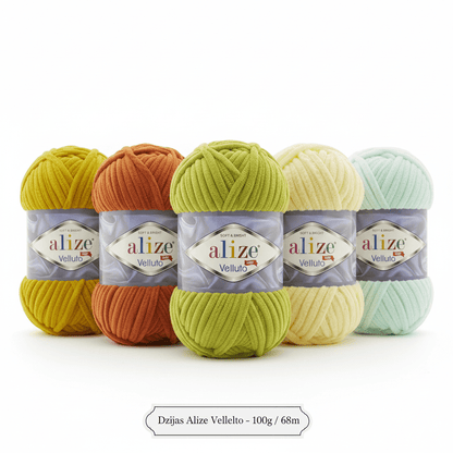 Image of Alize Velluto yarn - 100g / 68m – available at Šarlotes audumi