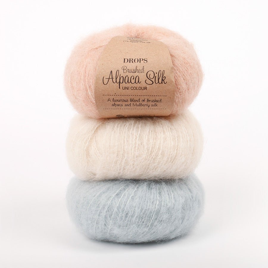 Attēls ar Dzijas DROPS Brushed Alpaca Silk - 25 g / 140 m – pieejams Šarlotes audumi