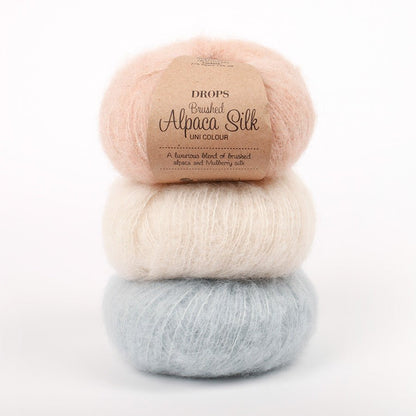 Attēls ar Dzijas DROPS Brushed Alpaca Silk - 25 g / 140 m – pieejams Šarlotes audumi