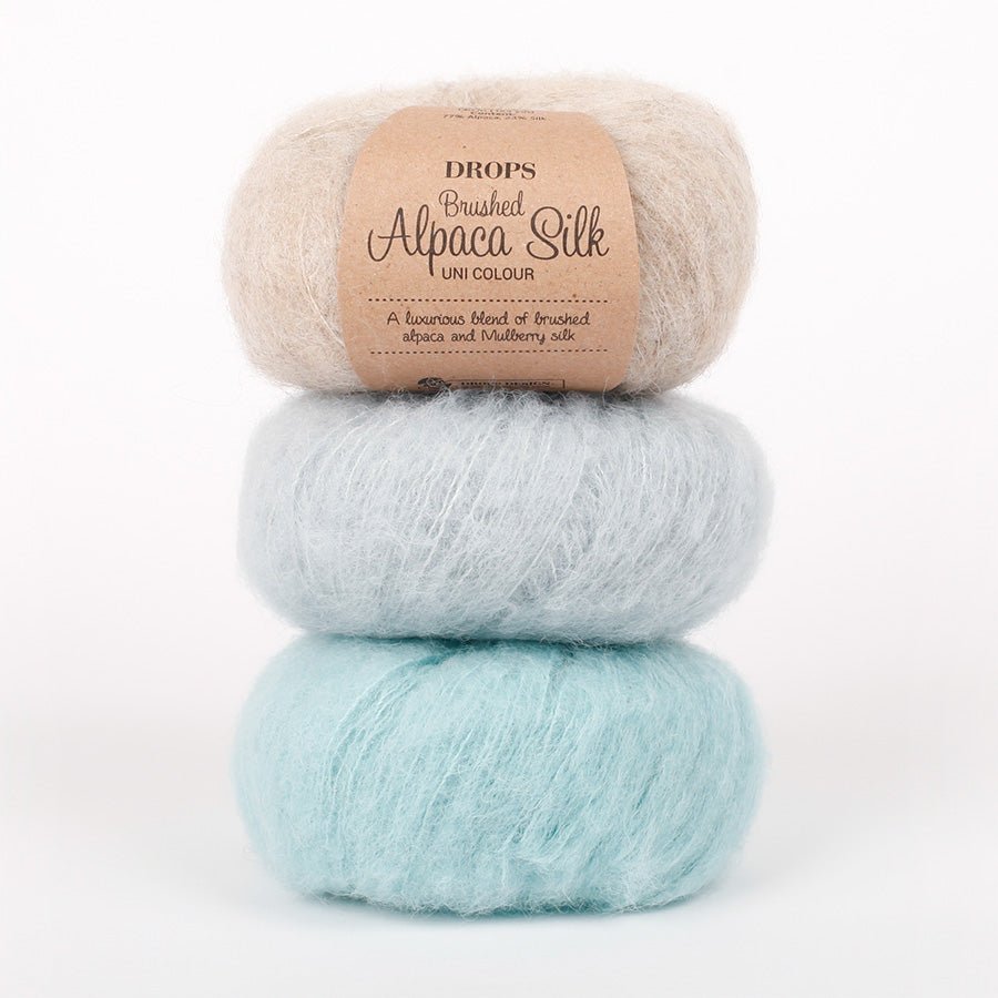 Attēls ar Dzijas DROPS Brushed Alpaca Silk - 25 g / 140 m – pieejams Šarlotes audumi