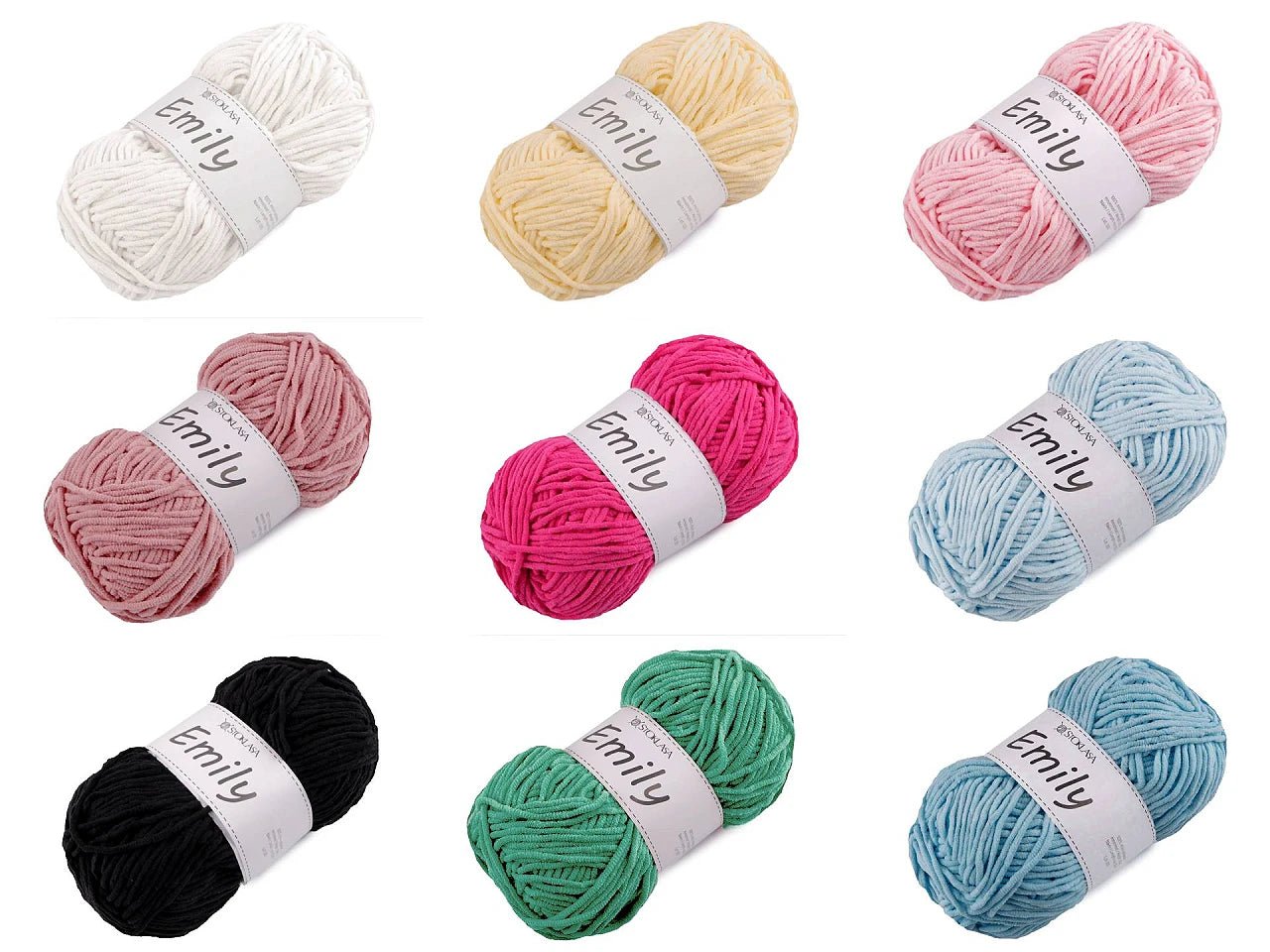 Attēls ar Dzijas Emily - plīša dzija - 100g / 120 m – pieejams Šarlotes audumi