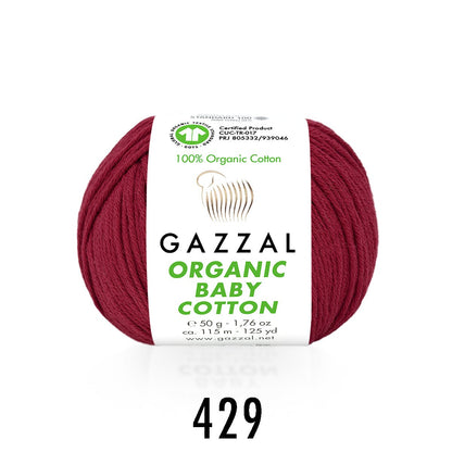 Dzijas Gazzal Coton bio pour bébé - 50g / 115m