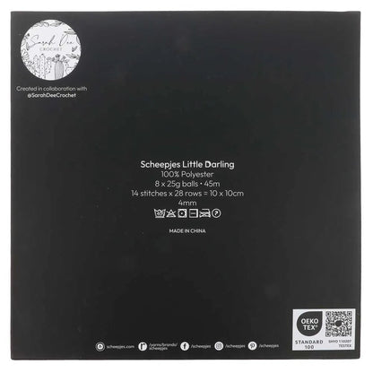 Image du kit de fils Scheepjes Little Darling, lot de couleurs 8×25 g – Farm Friends 24667 – disponible chez Šarlotes audumi