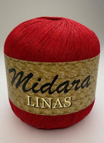 Dzijas, lina diegi Midara Linas – 100 g/ 600 m