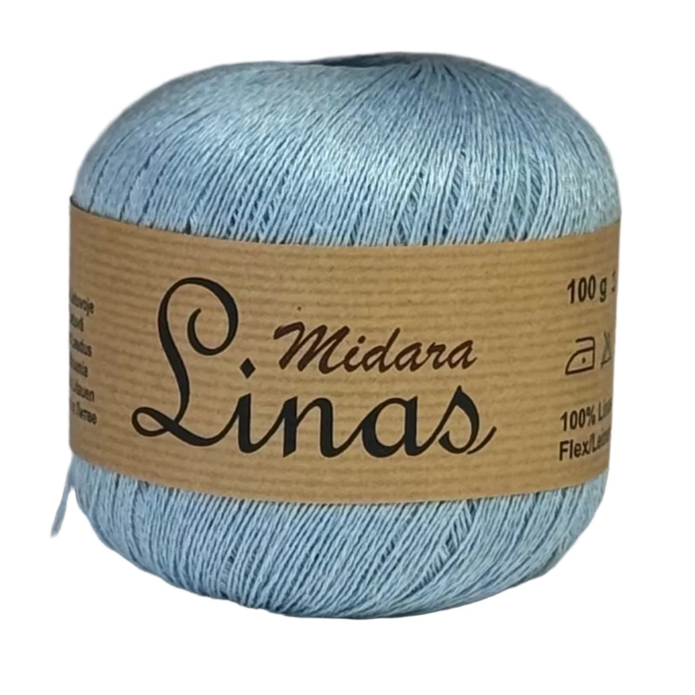 Fils de lin Midara Linas – 100 g/600 m – disponible chez Šarlotes audumi