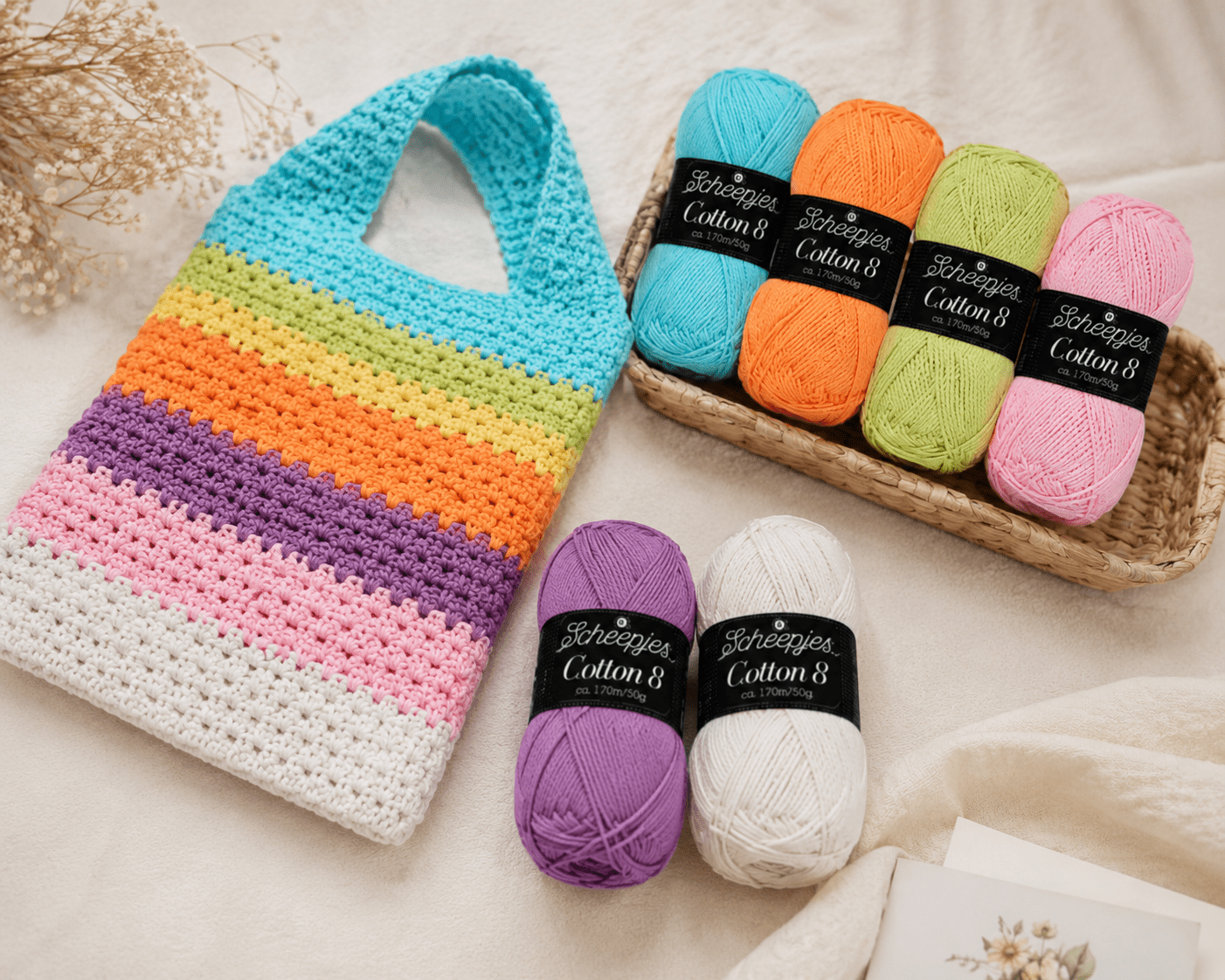 Image of Scheepjes Cotton yarn - 50 g / 170 m - available at Šarlotes audumi