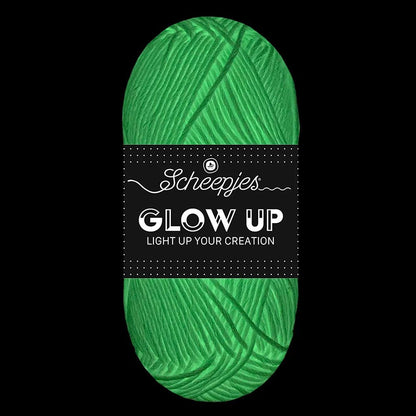 Attēls ar Dzijas Scheepjes Glow Up tumsā spīdoša dzija- 50g / 105m – pieejams internetā Šarlotes audumi