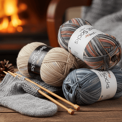 Attēls ar Dzijas Vlna Hep Best Socks - 100g / 420m – pieejams Šarlotes audumi