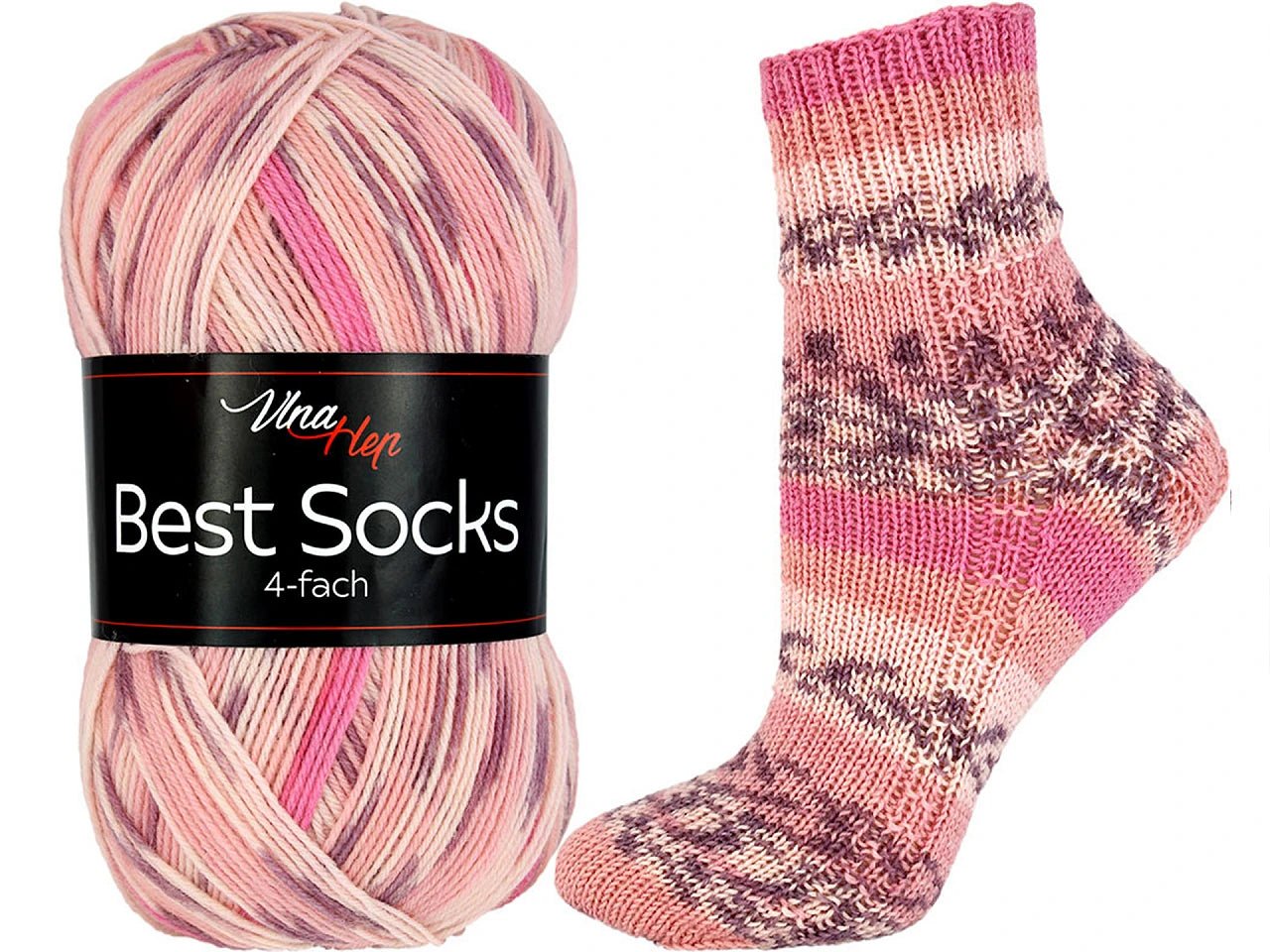 Attēls ar Dzijas Vlna Hep Best Socks - 100g / 420m – pieejams Šarlotes audumi