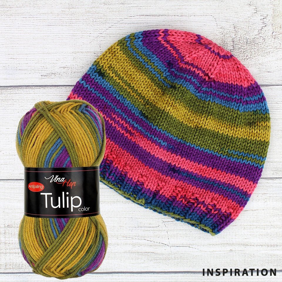 Attēls ar Dzijas Vlna Hep Tulip color - 100g / 170 m – pieejams Šarlotes audumi
