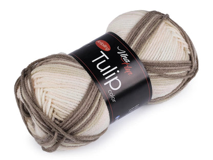 Image avec fil Vlna Hep Tulip color - 100g / 170 m – disponible chez Šarlotes audumi