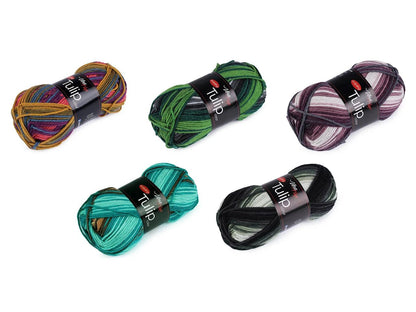 Image de la laine Vlna Hep Tulip color - 100 g / 170 m – disponible chez Šarlotes audumi