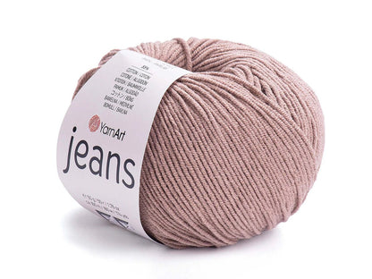 Image du fil YarnArt Jeans - 50g / 160m – disponible chez Šarlotes audumi