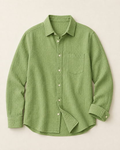 Green Melange Muslin