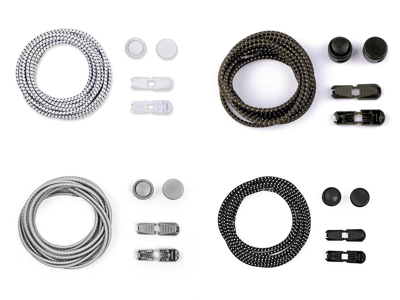 Attēls ar Elastīgas atstarojošas kurpju šņores bez siešanas 120 cm|dažādu toņu – pieejams Šarlotes audumi