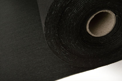 feutre en rouleaux, 1 mm - noir 220 g/m²