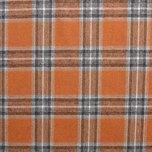 Attēls ar Flanelis - oranžs rutains 180 g/m² – pieejams Šarlotes audumi