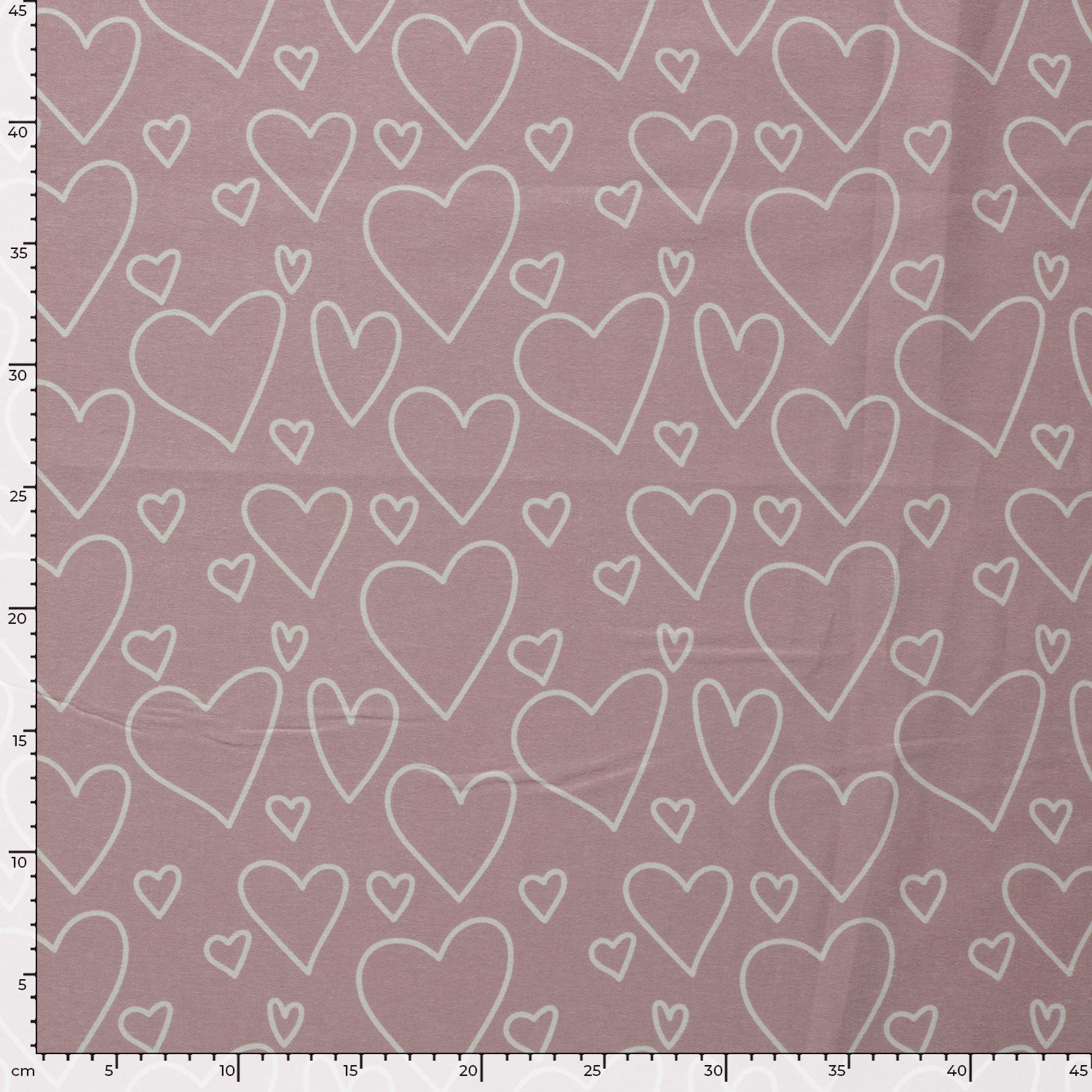 Attēls ar Flanelis - sirdis 165 g/m² – pieejams Šarlotes audumi