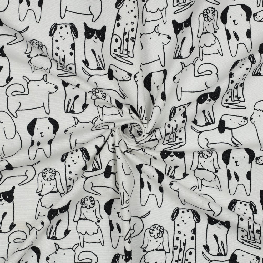 Attēls ar Flanelis - suņi 165 g/m² – pieejams Šarlotes audumi