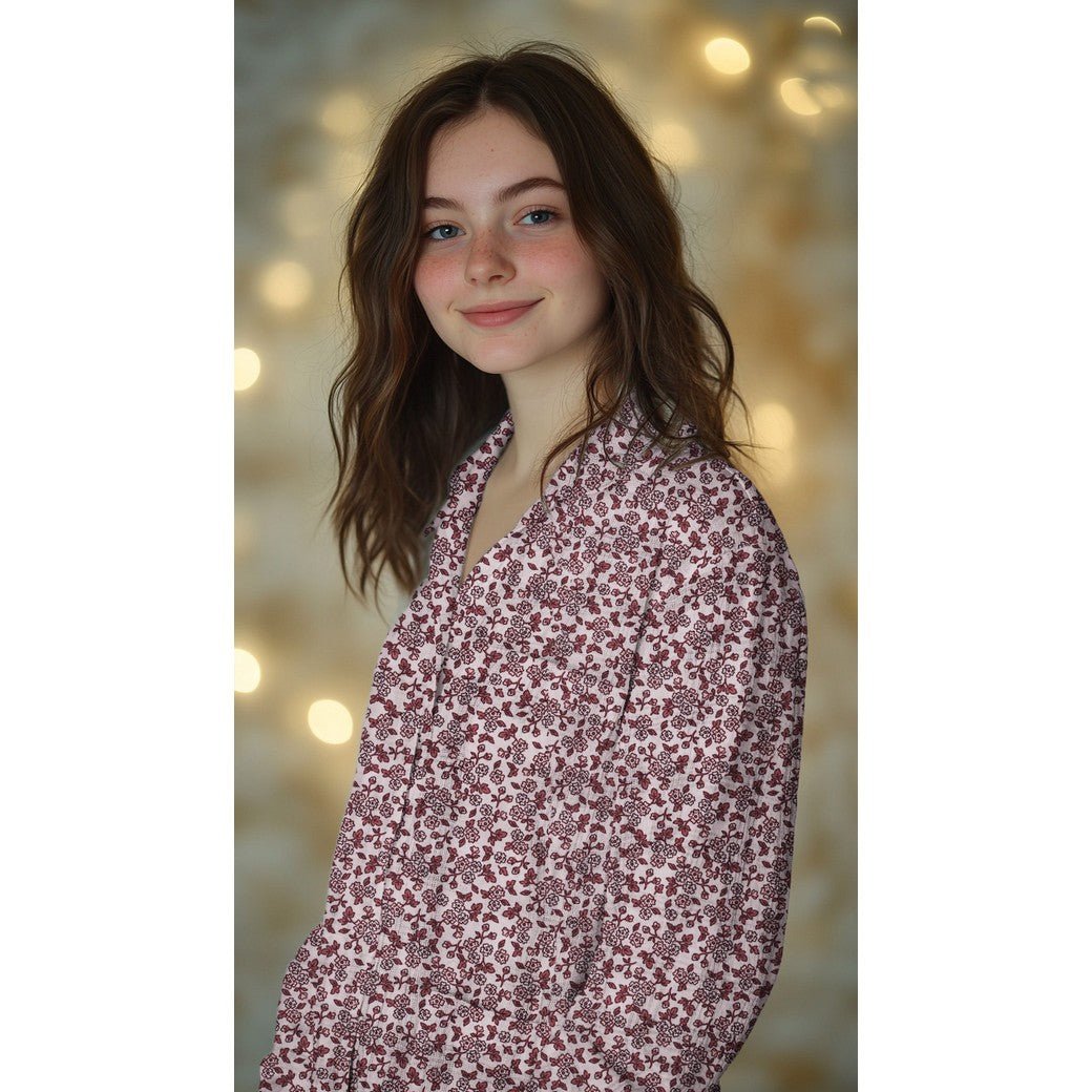 Attēls ar Flanelis - ziediņi 165 g/m² – pieejams Šarlotes audumi