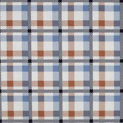 Flanelis - zils rūtains 165 g/m²