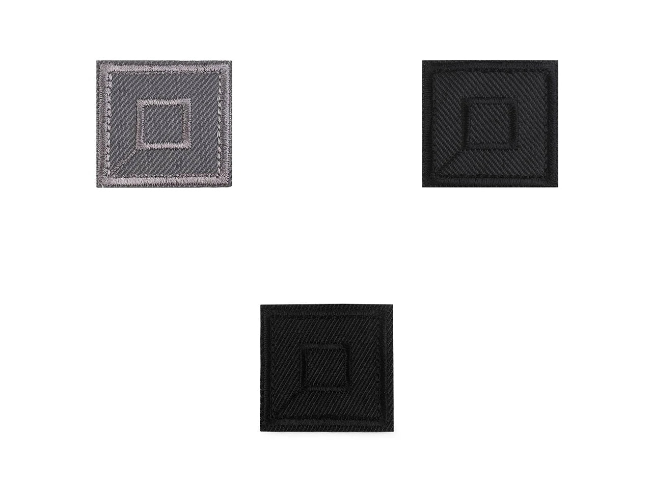 Attēls ar Ielāps uzgludināms kvadrāts| 3,3 x 3,3 cm| dažādu toņu – pieejams Šarlotes audumi