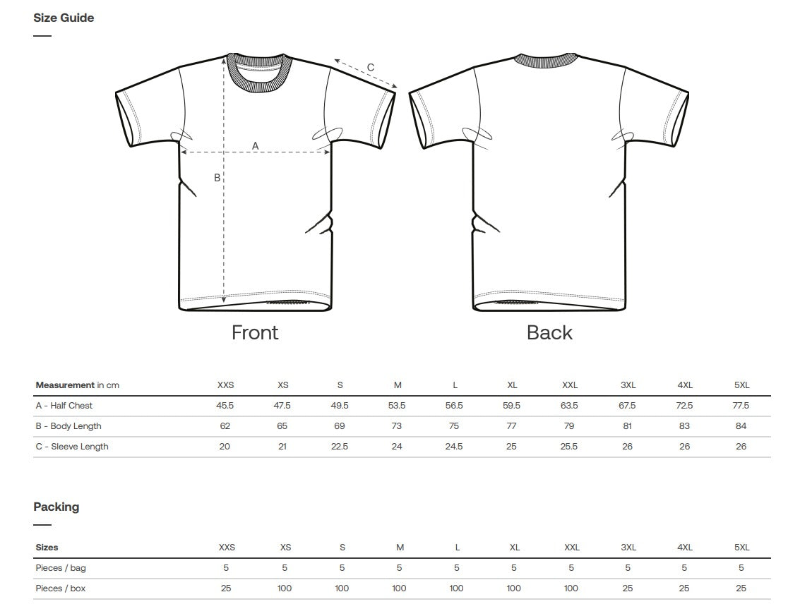 T-krekls organiskā kokvilna 180 g/m²-nebalināts