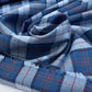 Attēls ar Itālijas 100% kokvilnas audums zils rūtiņu raksts 150 g/m2 – pieejams Šarlotes audumi