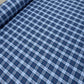 Attēls ar Itālijas 100% kokvilnas audums zils rūtiņu raksts 150 g/m2 – pieejams Šarlotes audumi
