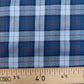 Attēls ar Itālijas 100% kokvilnas audums zils rūtiņu raksts 150 g/m2 – pieejams Šarlotes audumi