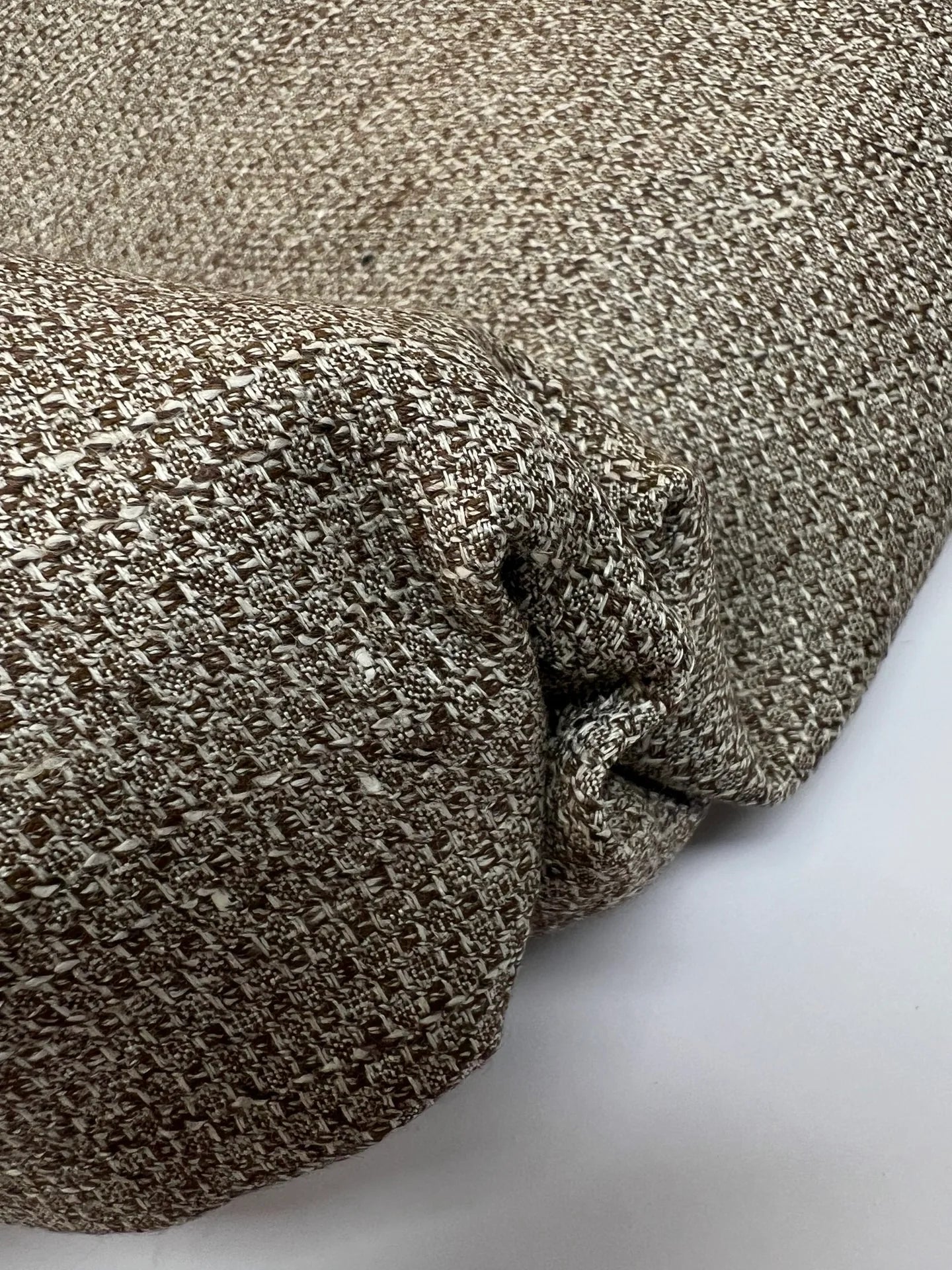 Attēls ar Itālijas kokvilnas audums ikdienas apģērbam – brūni bēšie toņi | 100% kokvilna | 250 g/m² | 138 cm – pieejams Šarlotes audumi