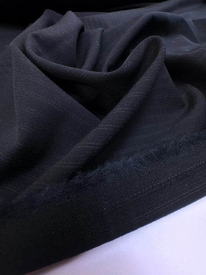 Italian wool fabric | 100% wool | 180 g/m² | 152 cm | Striped dark blue