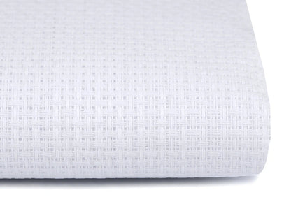 Izšūšanas audums - 46 rūtiņas/10cm - balts