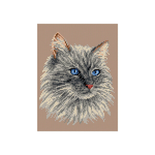 Paveikslėlis „Siuvinėjimo kanva su atspausdintu raštu – Katė, 18 × 24 cm“ – galima įsigyti internetu „Šarlotes audumi“