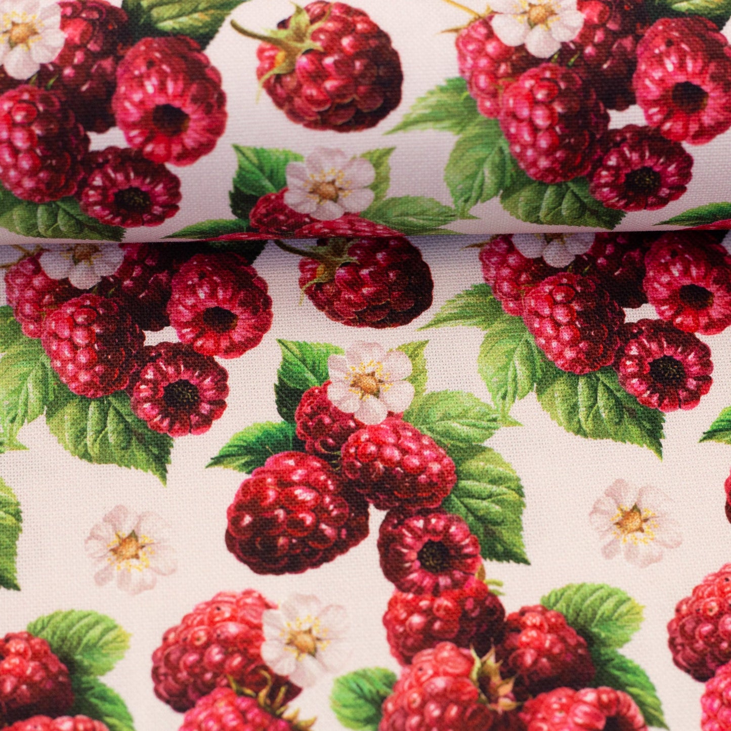 Attēls ar Kanvas audums - avenes 200 g/m² – pieejams Šarlotes audumi