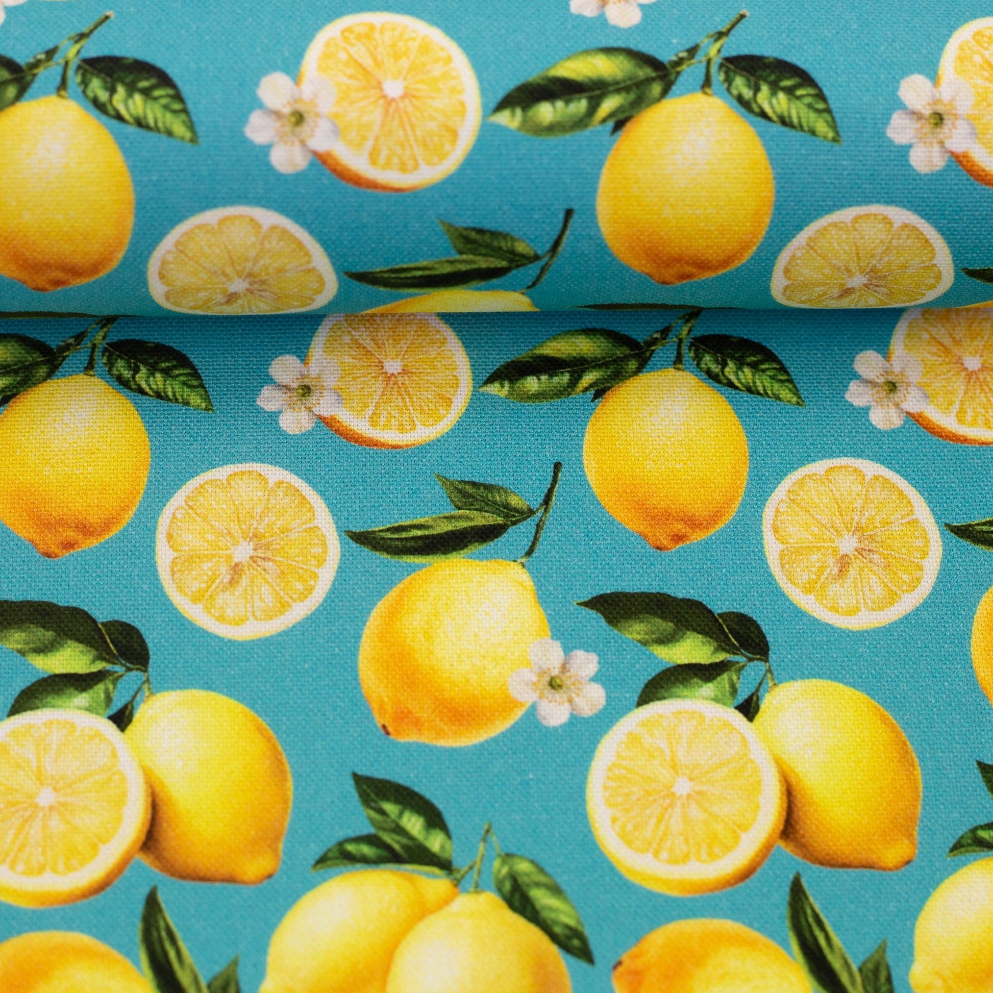 Attēls ar Kanvas audums - citroni 200 g/m² – pieejams Šarlotes audumi