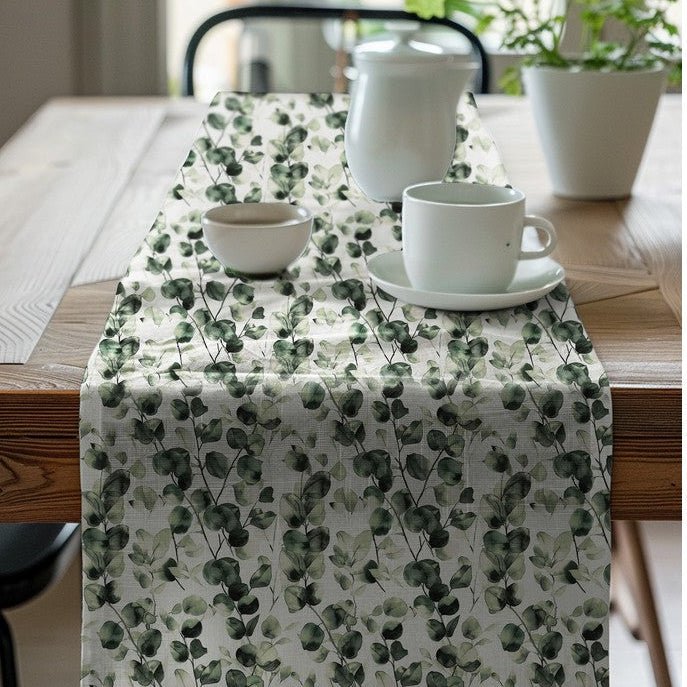 Attēls ar Kanvas audums - eikalipti 210 g/m² – pieejams Šarlotes audumi