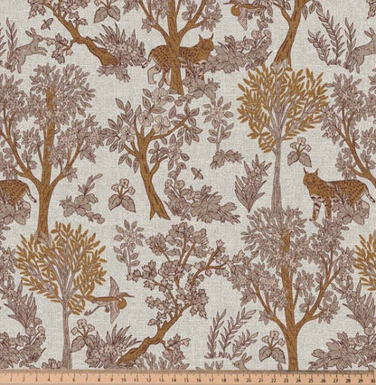 Image sur tissu canvas - lynx dans la forêt 200 g/m² – disponible chez Šarlotes audumi