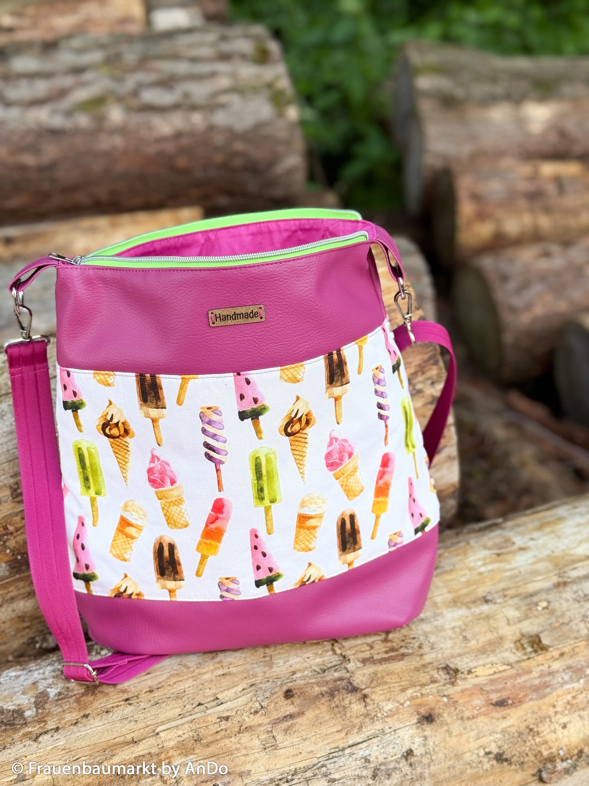 Attēls ar Kanvas audums - saldējumi 200 g/m² – pieejams Šarlotes audumi