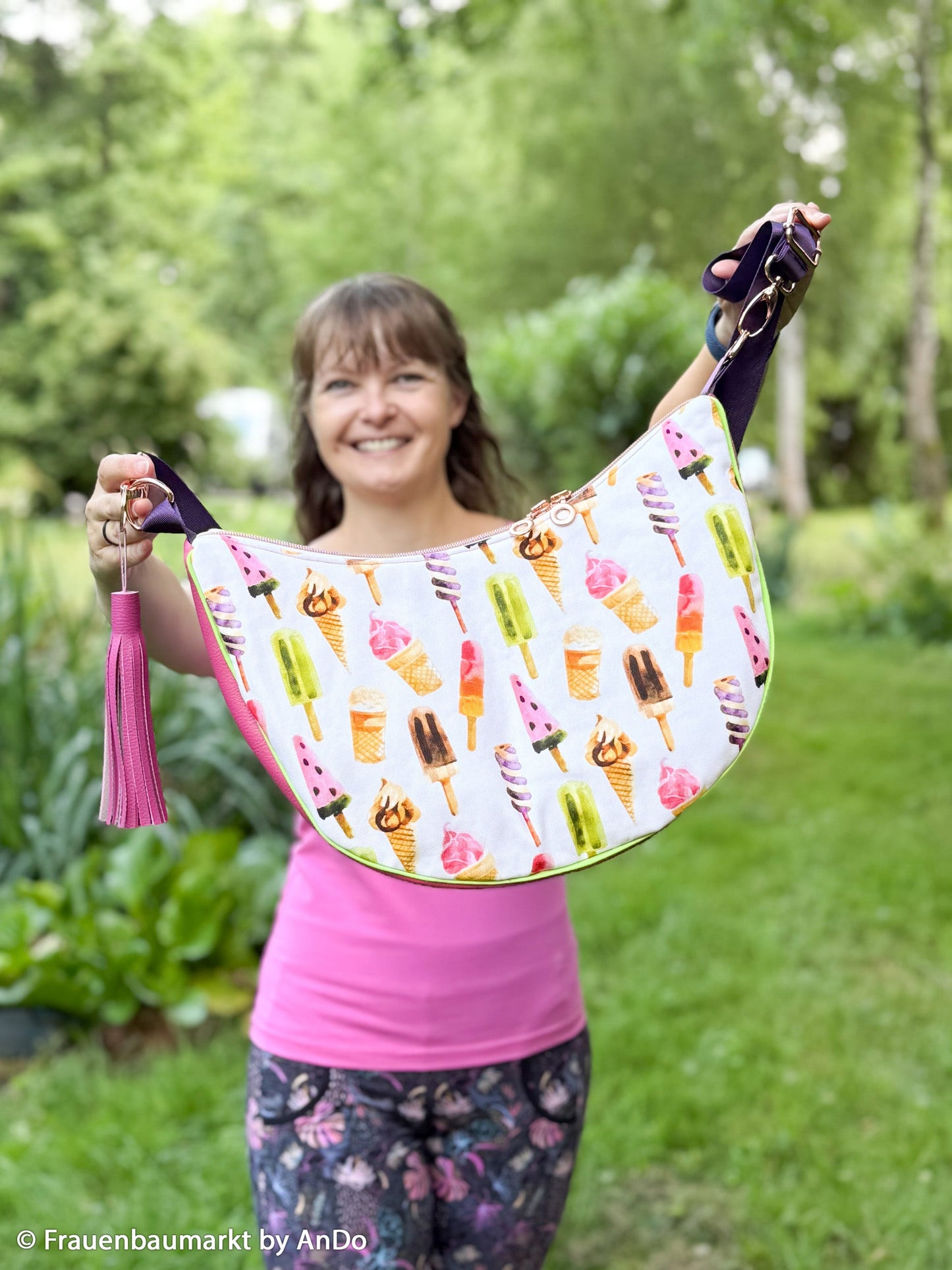 Attēls ar Kanvas audums - saldējumi 200 g/m² – pieejams Šarlotes audumi